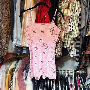 Wild Fable Pink Floral Lace Cami